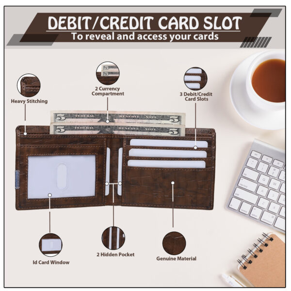 CROCO CARD GINNI (CAMEL) - Image 3